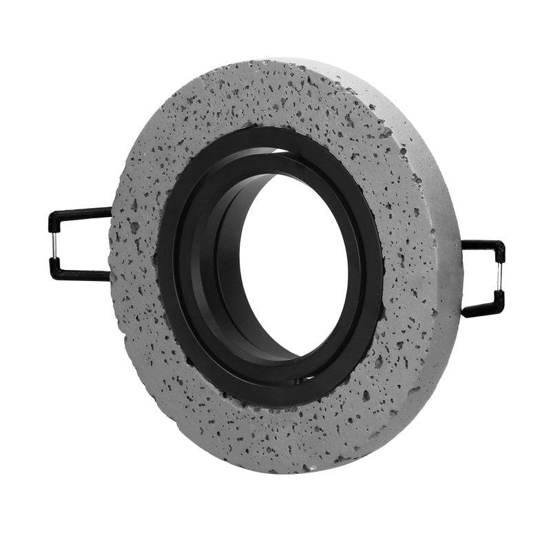 Support Spot GU10/MR16 Encastrable Rond Orientable Béton - Silamp France