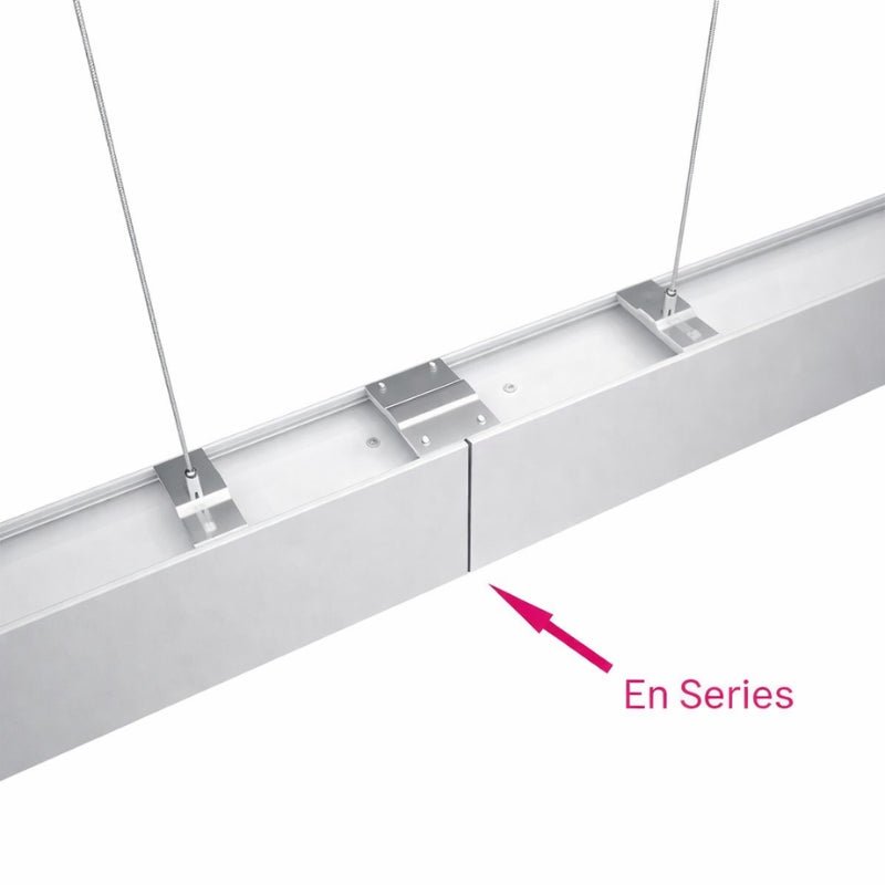Suspension Linéaire LED 120cm 36W Interconnectable BLANC - Garantie 5 ans - Silamp France
