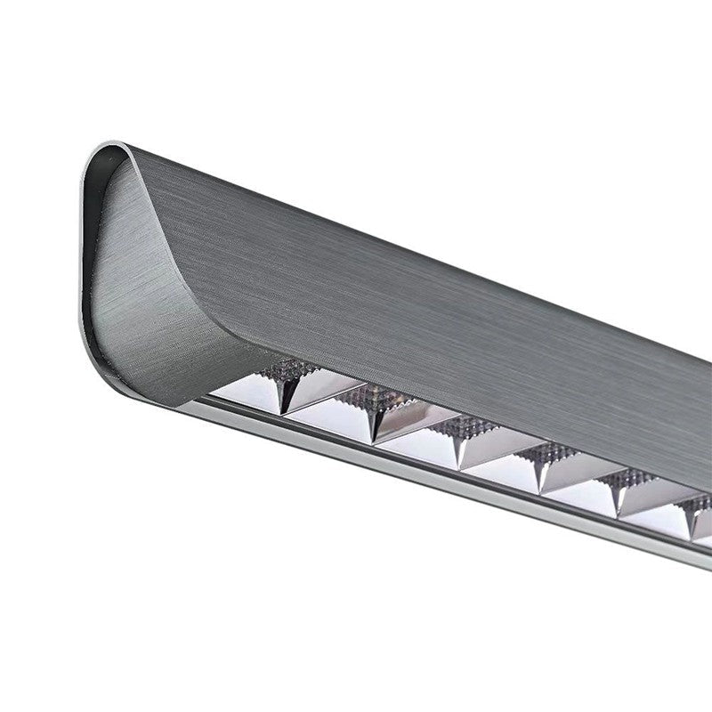 Suspension Linéaire LED 36W CCT Faisceau Concentré 60° Gris Mat 120cm - Silamp France