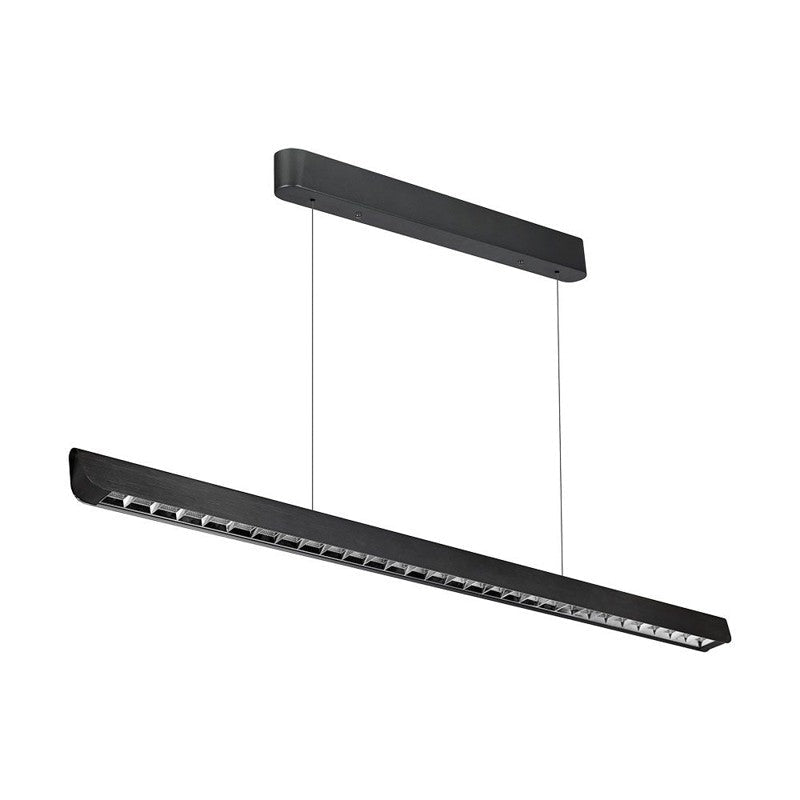 Suspension Linéaire LED 36W CCT Faisceau Concentré 60° Noir 120cm - Silamp France
