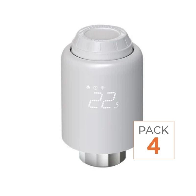 Tête Thermostatique Connectée ZigBee Universelle (Lot de 4) - Silamp France