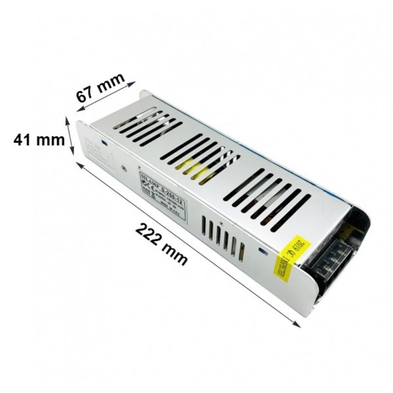 Transformateur 220V 24V 250W IP20 DC 10,5A - Silamp France