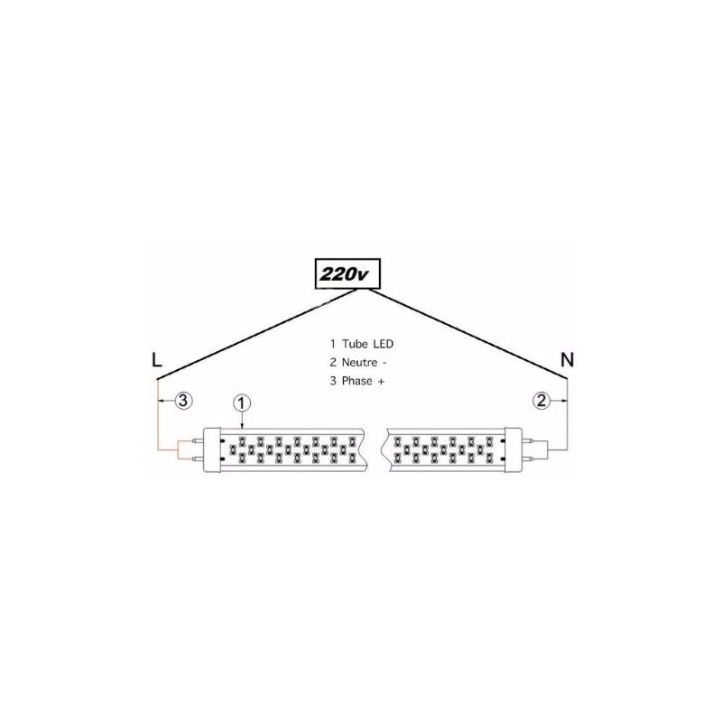 Tube Néon LED 150cm T8 50W