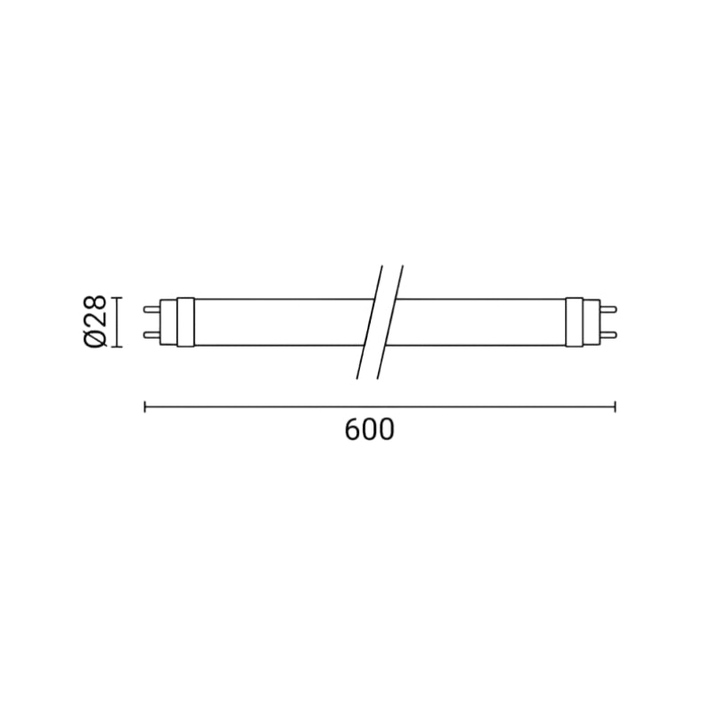 Tube Néon LED T8 60cm 9W Haut rendement (Pack de 25) - Silamp France