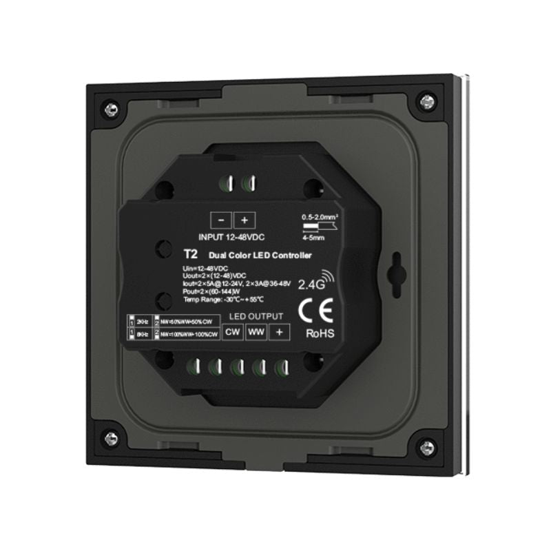 Variateur LED CCT 12 - 48V DC Max 10A - Noir - Silamp France