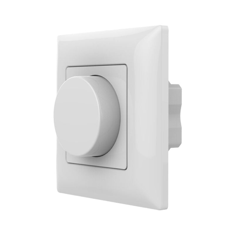 Variateur LED Mural avec Bouton Rotatif 220V 360W TRIAC - Blanc - Silamp France