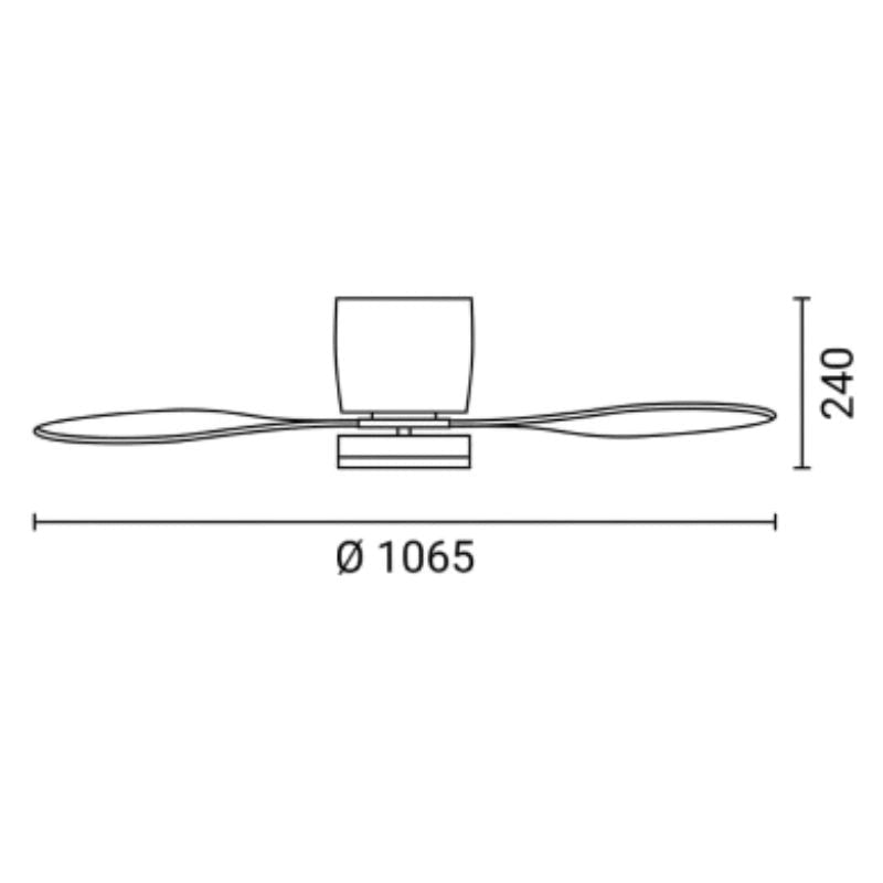 Ventilateur de Plafond LED 18W CCT Blanc avec Télécommande Ø107cm - Silamp France