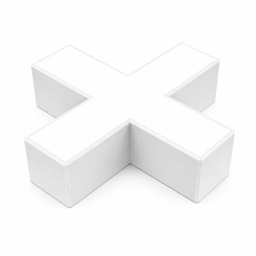 Connecteur X 10W pour Suspension Linéaire Interconnectable BLANC