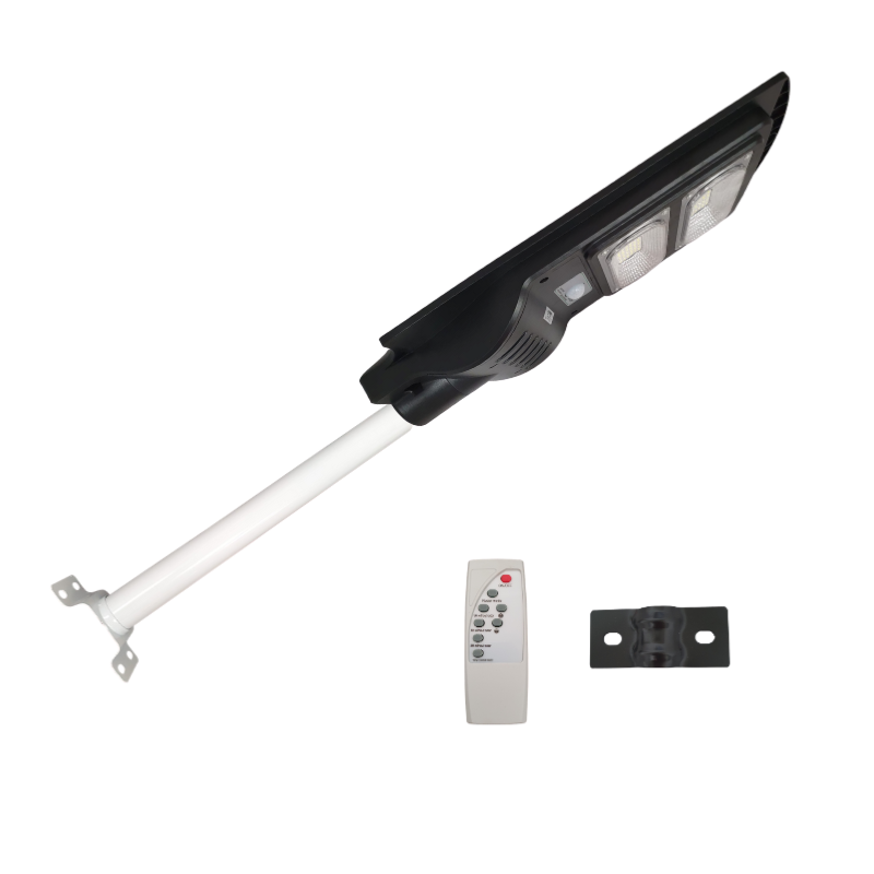Luminaire LED urbain solaire 48W IP65 Dimmable (Barre métallique + télécommande incluses)
