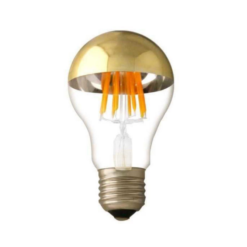 Ampoule LED E27 Filament 7W A60 Reflet Or