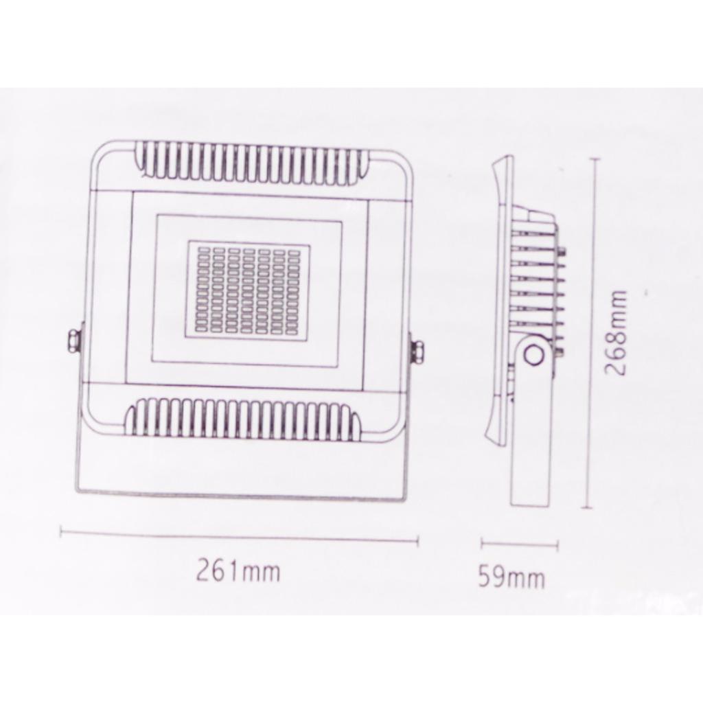Projecteur LED 70W Extérieur IP65 Plat BLANC