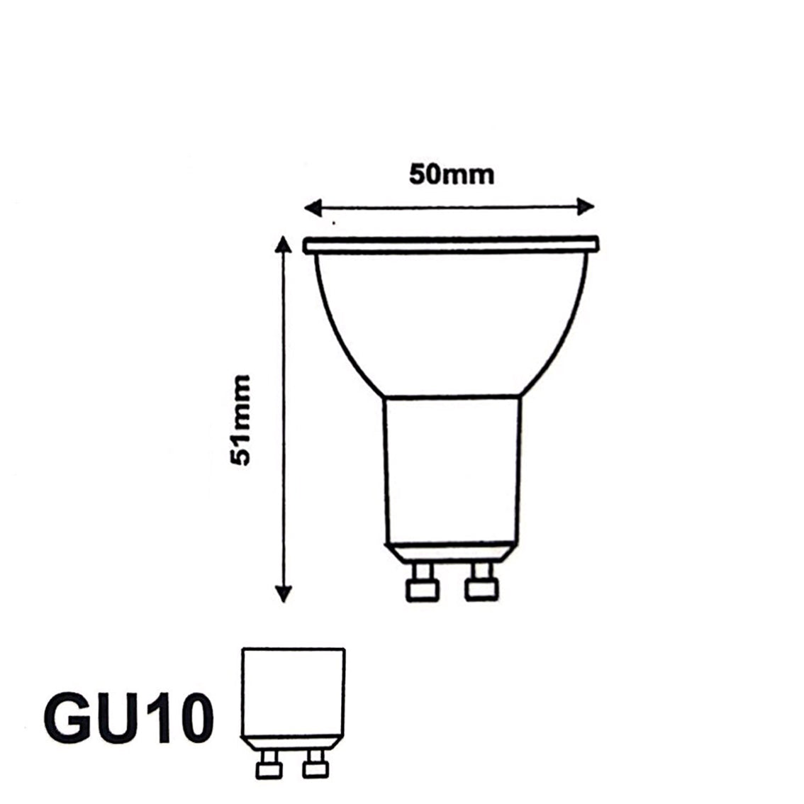 Ampoule LED GU10 8W 220V PAR16 COB