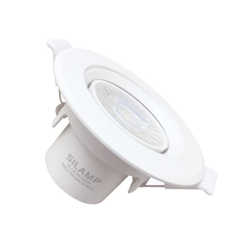 Spot LED Encastrable Orientable Rond Blanc 8W