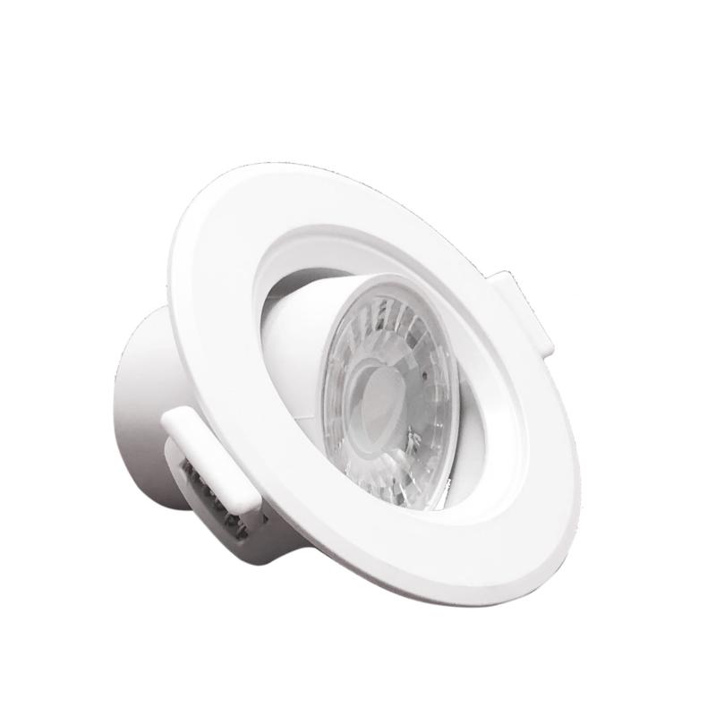 Spot LED Encastrable Orientable Rond Blanc 8W