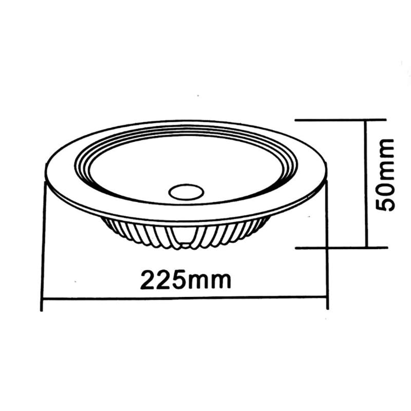 Spot LED Encastrable COB Rond 30W Ø225mm