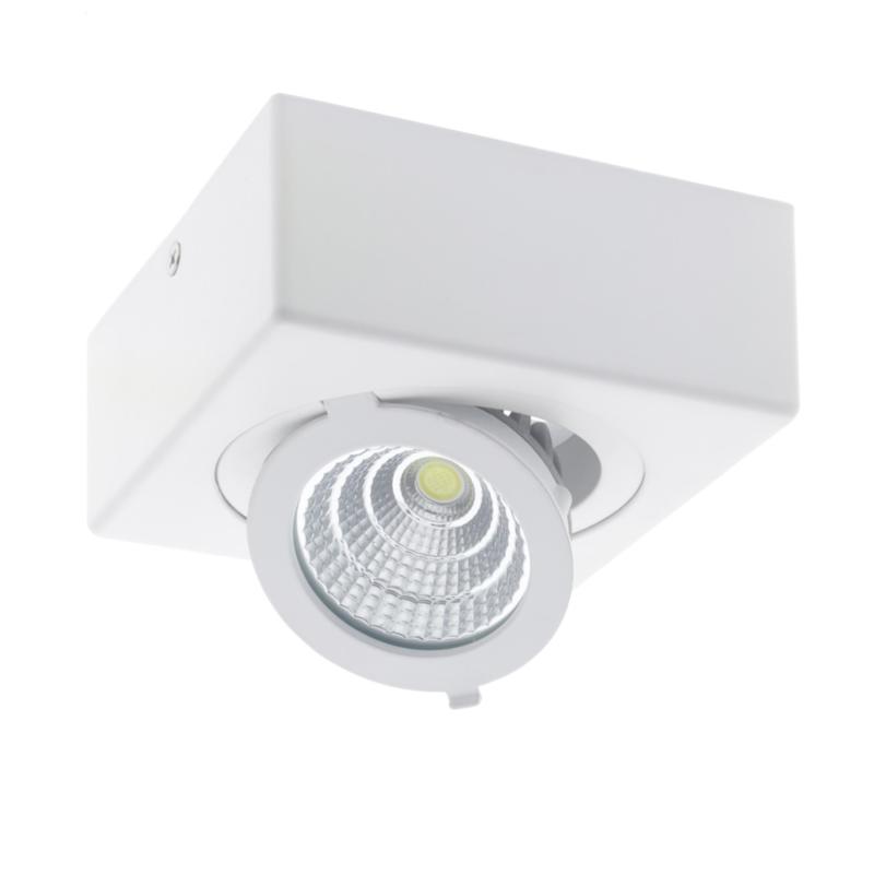 Spot LED en saillie 12W COB Ø120mm orientable