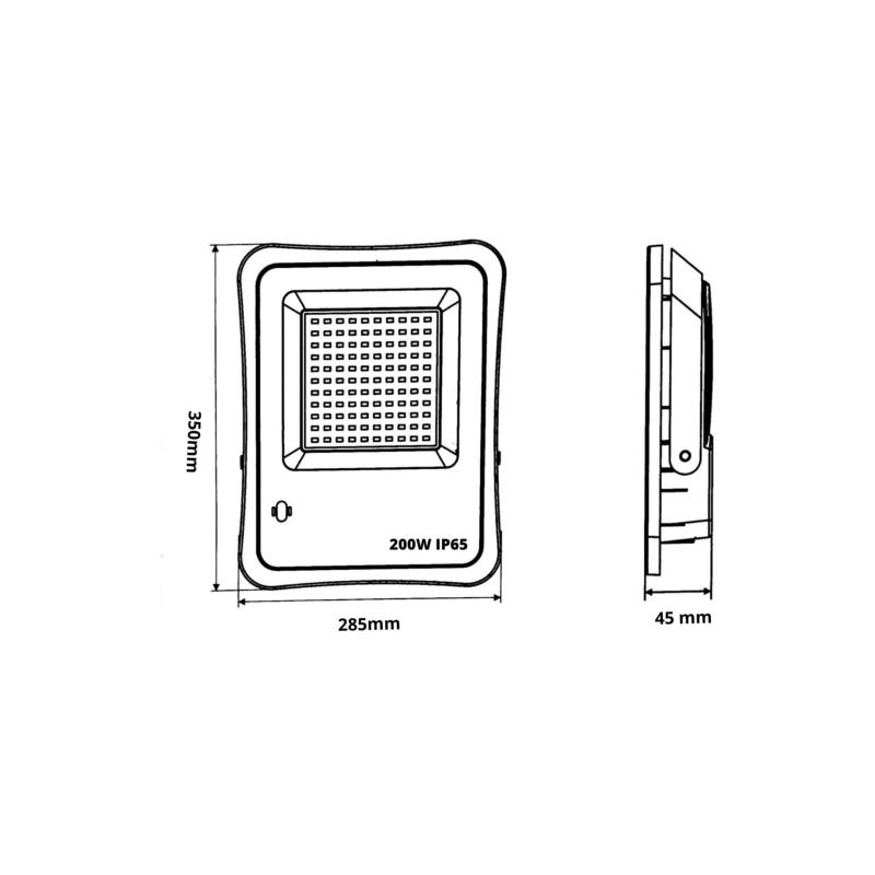 Projecteur Solaire LED 20W IP65 Dimmable (Panneau Solaire + Télécommande Inclus)