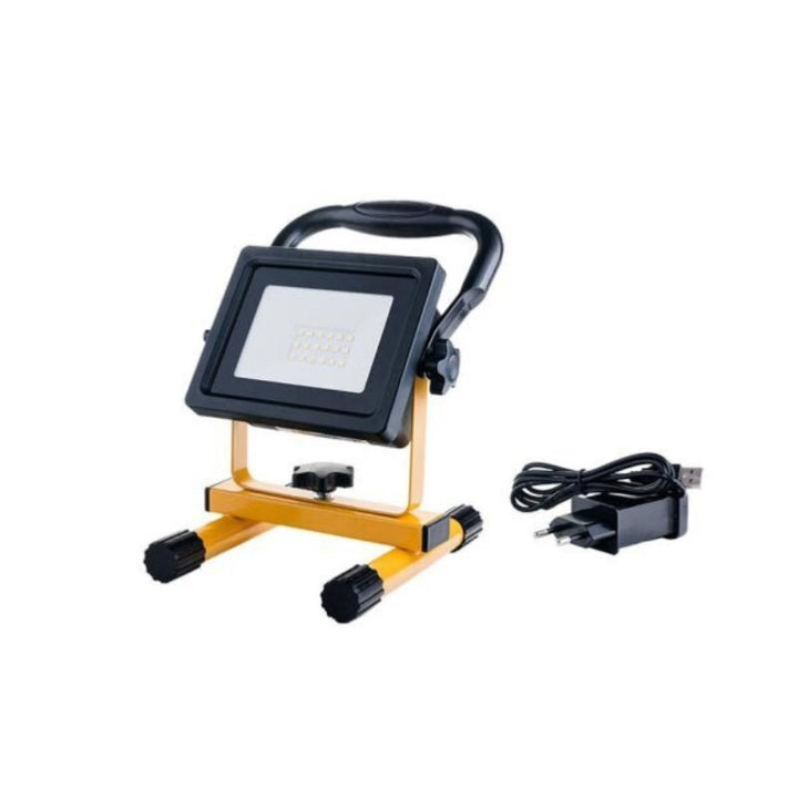 Projecteur LED Rechargeable 20W Portable IP44 JAUNE