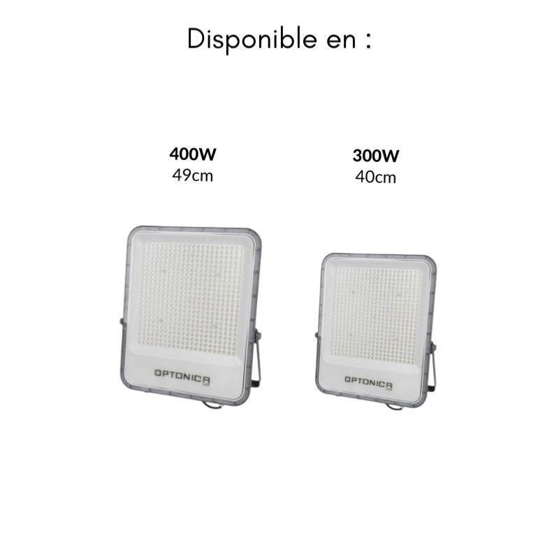 Projecteur LED Puissant 400W SMD Gris IP65 120lm/W