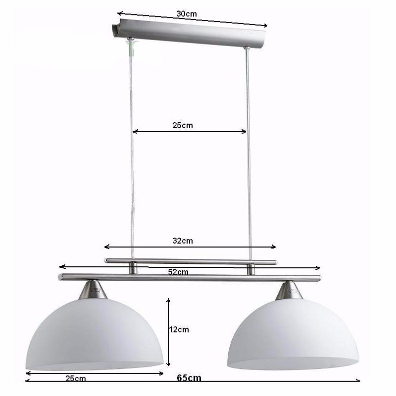 Lustre Contemporain 2 ampoules