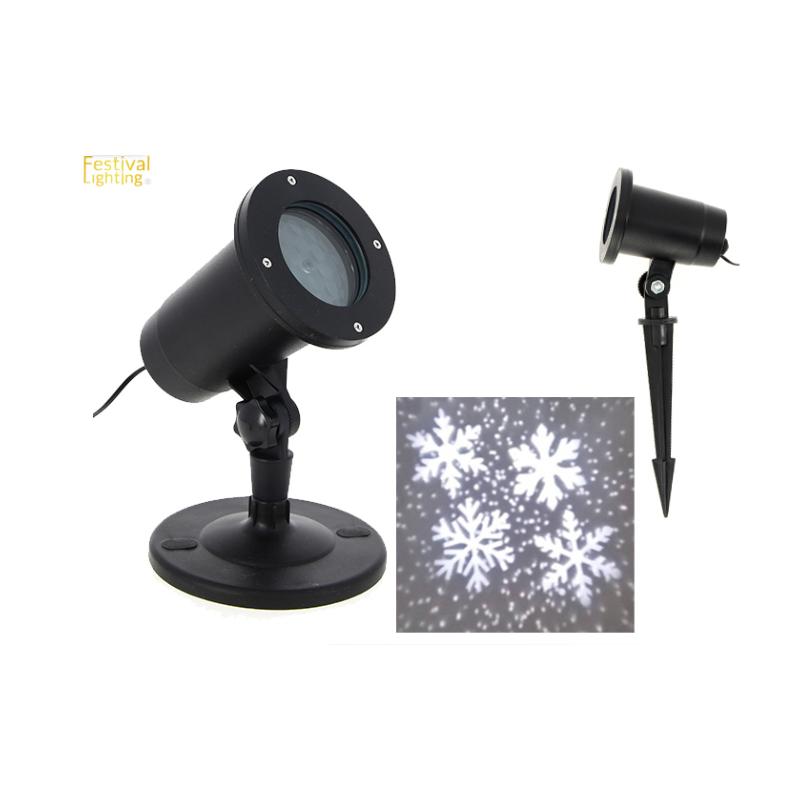 Projecteur de Noël LED 6W 12V IP44 - motifs flocons