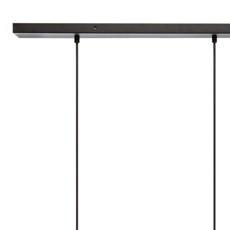 Suspension 4 Lampes en Métal et Pin 80x110cm