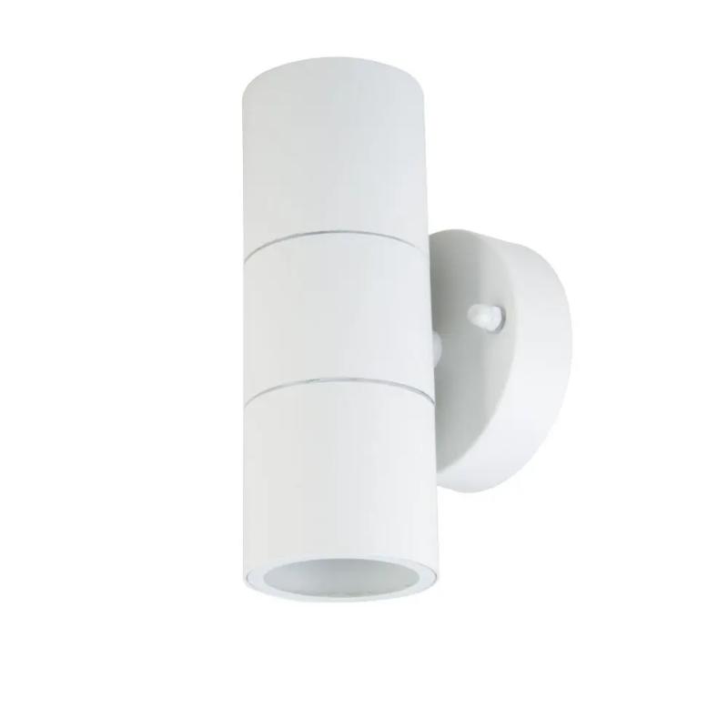 Applique Murale LED Blanche IP44 Double Faisceau GU10