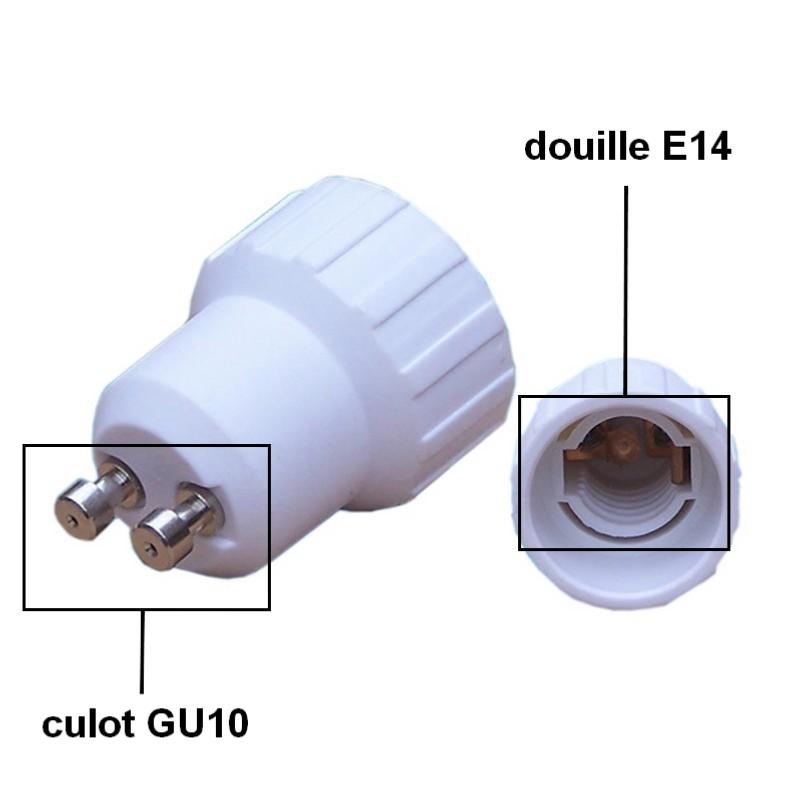 Adaptateur GU10 vers E14