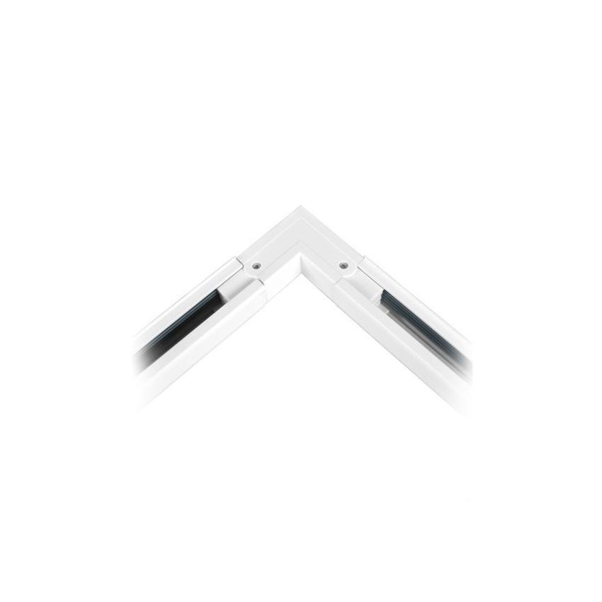 Connecteur LED d'Angle 90° pour Rail Triphasé BLANC