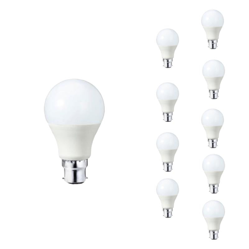 Pack de 10 - Ampoule LED B22 9W 220V A60 180°