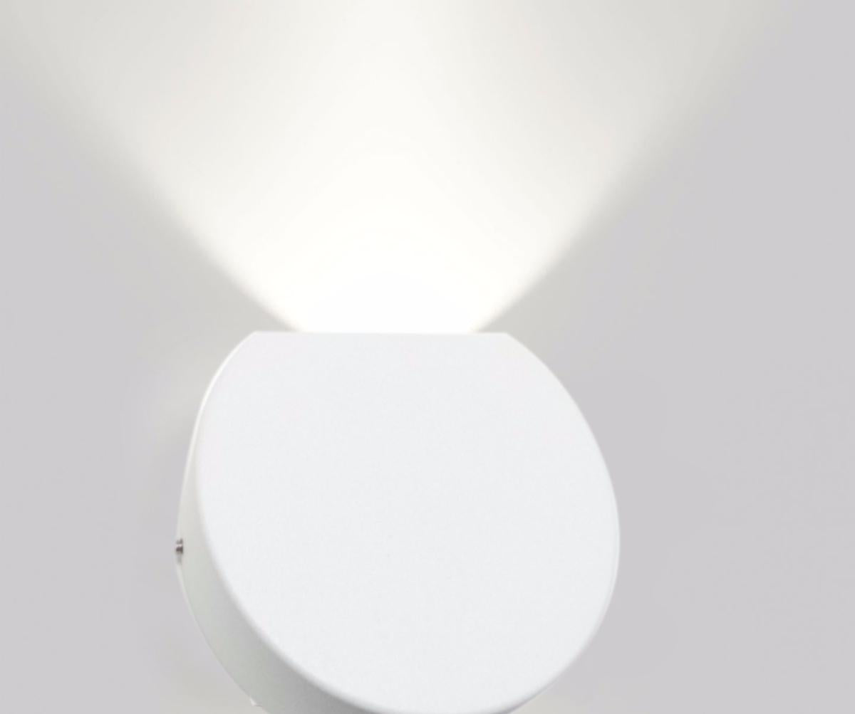 Applique Murale Blanche Demi Lune LED IP44 3W