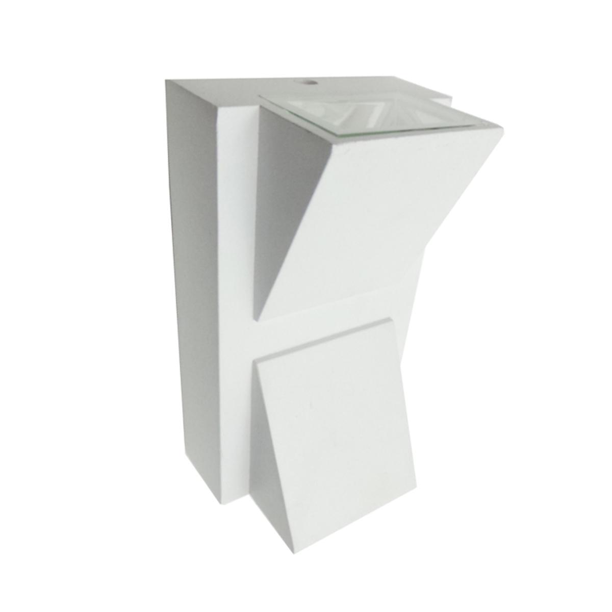Applique Murale LED Double Faisceaux 2x3W IP44 BLANC