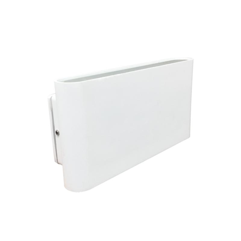 Applique LED Murale 2x 8W IP44 Double Faisceau BLANC