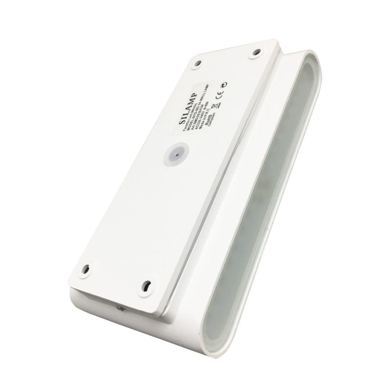 Applique LED Murale 2x 8W IP44 Double Faisceau BLANC