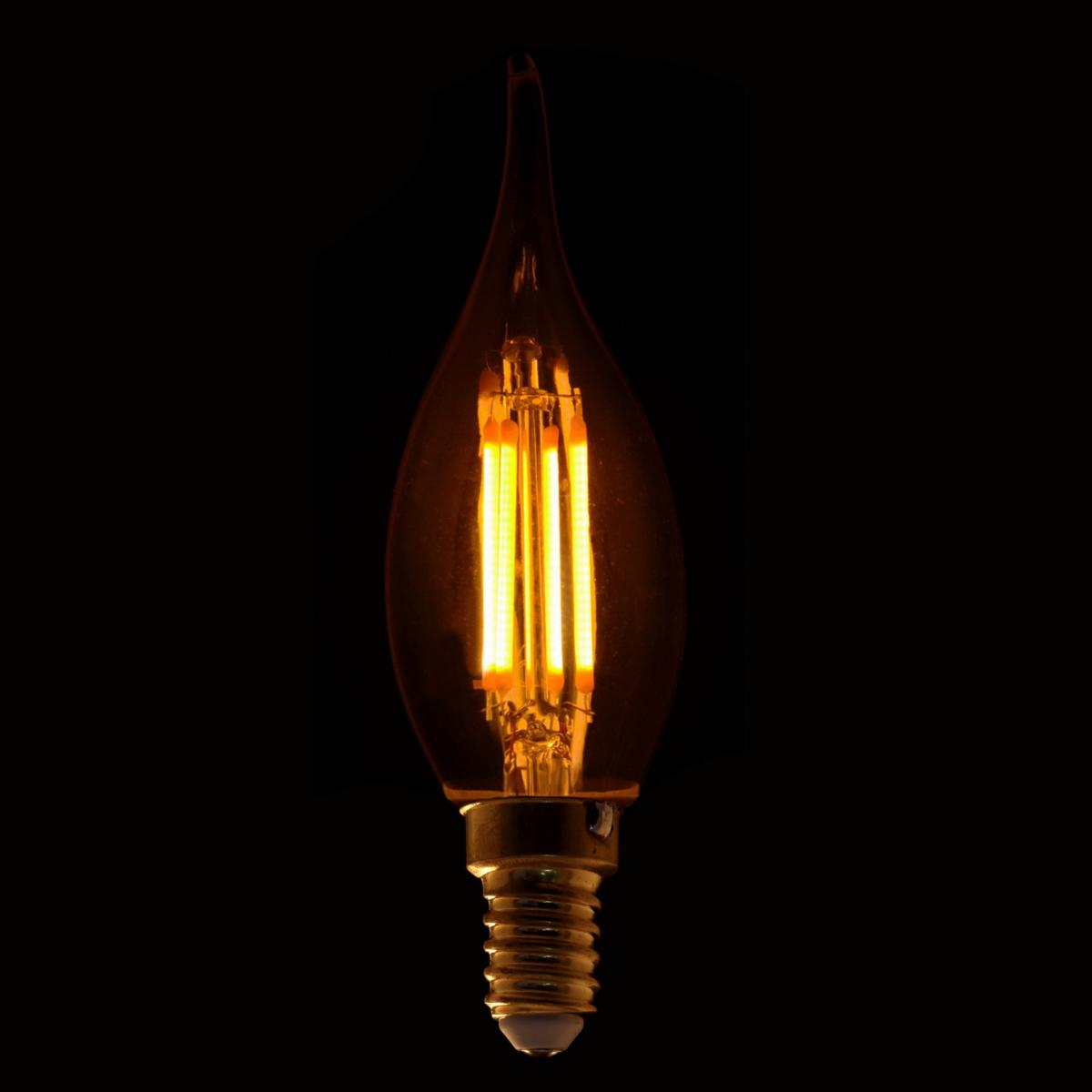 Ampoule LED E14 Filament Dimmable 4W C35 Flamme