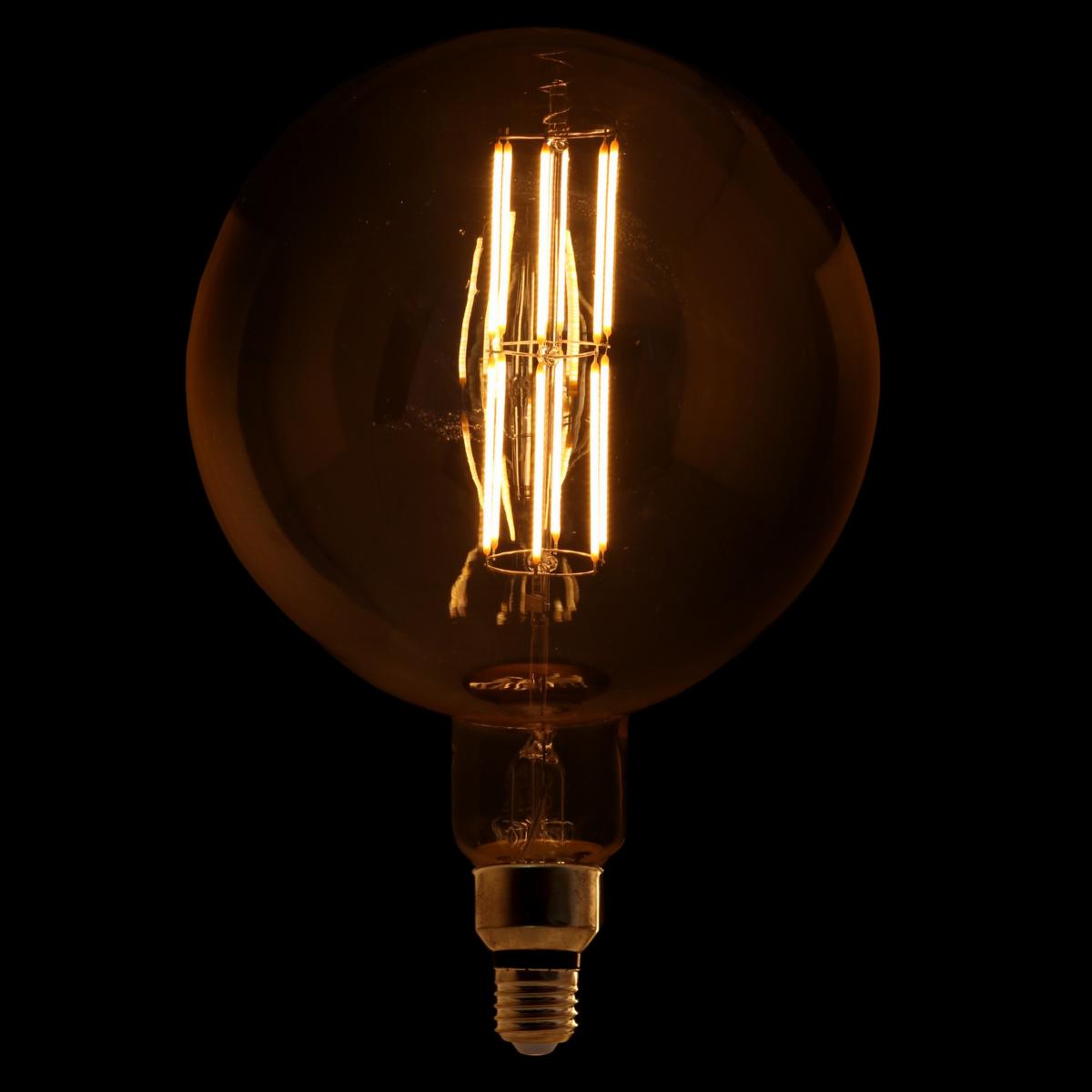 Ampoule LED E27 Filament Dimmable 8W G200 Globe XL