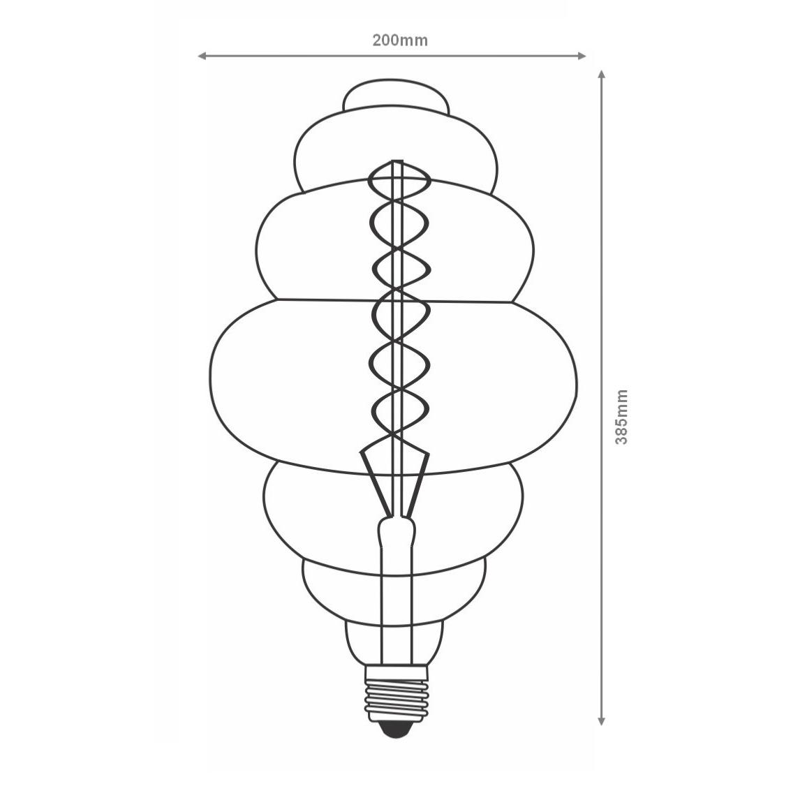 Ampoule LED E27 Filament Dimmable 8W LS200 Lampion
