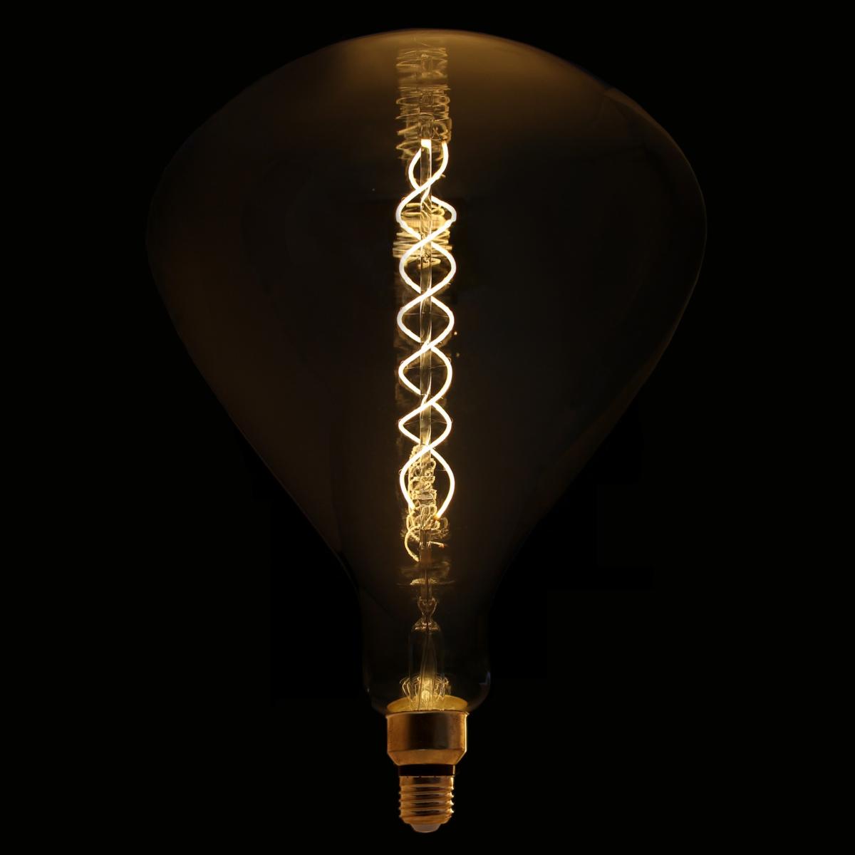Ampoule LED E27 Filament Dimmable 8W R250 SMOKE