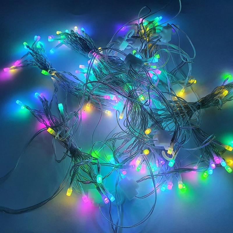 Guirlande LED Connectée Rideau Multicolore 220V 3M IP44 180 LED (+transfo)