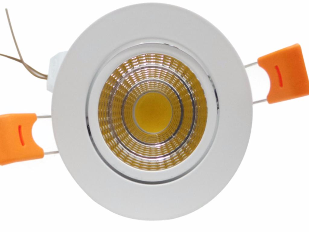 Spot Encastrable LED COB Rond Orientable 12W 80°