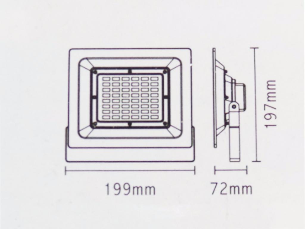 Projecteur LED Extérieur 20W IP65 Extra Plat