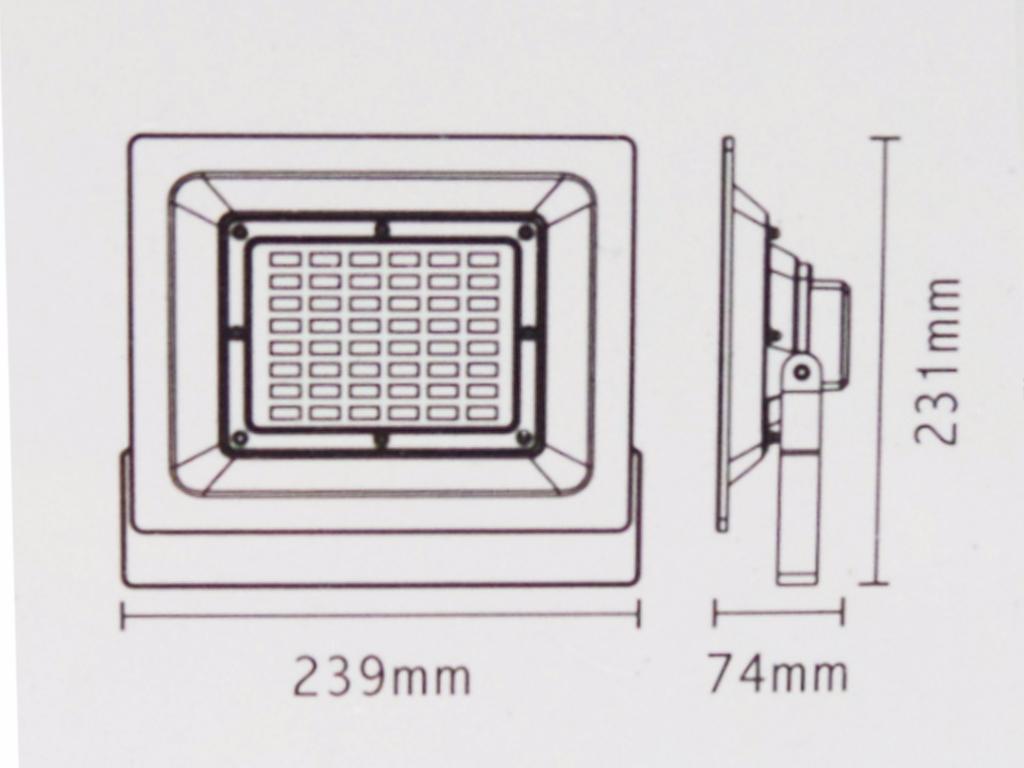 Projecteur LED Extérieur 30W IP65 Extra Plat