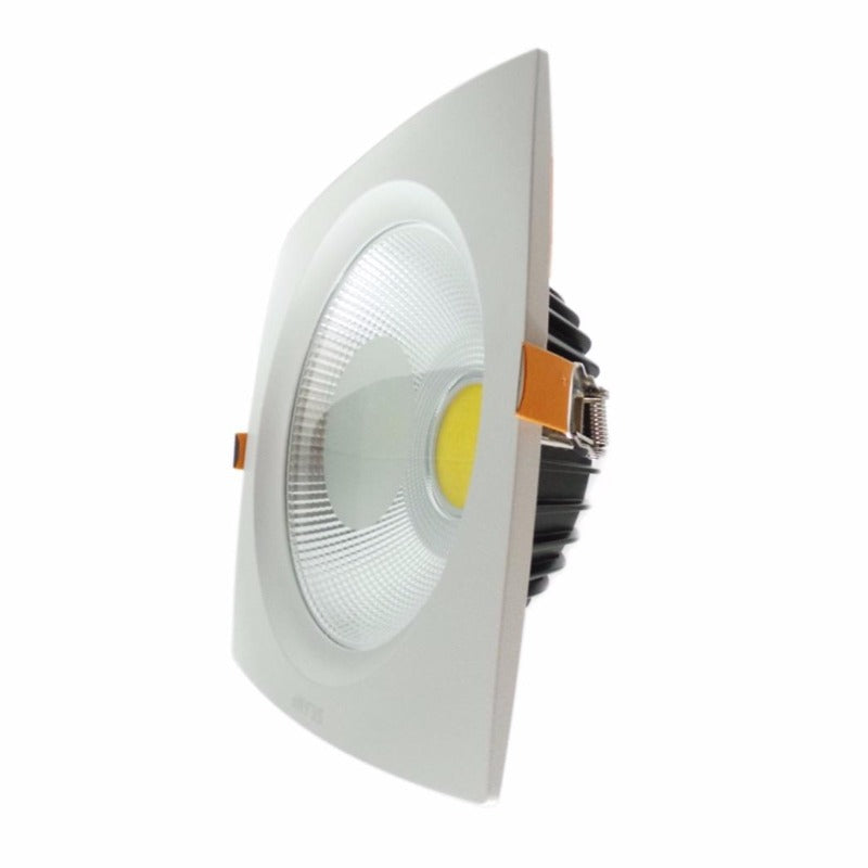 Spot LED encastrable COB Carré Convexe 40W 235mm