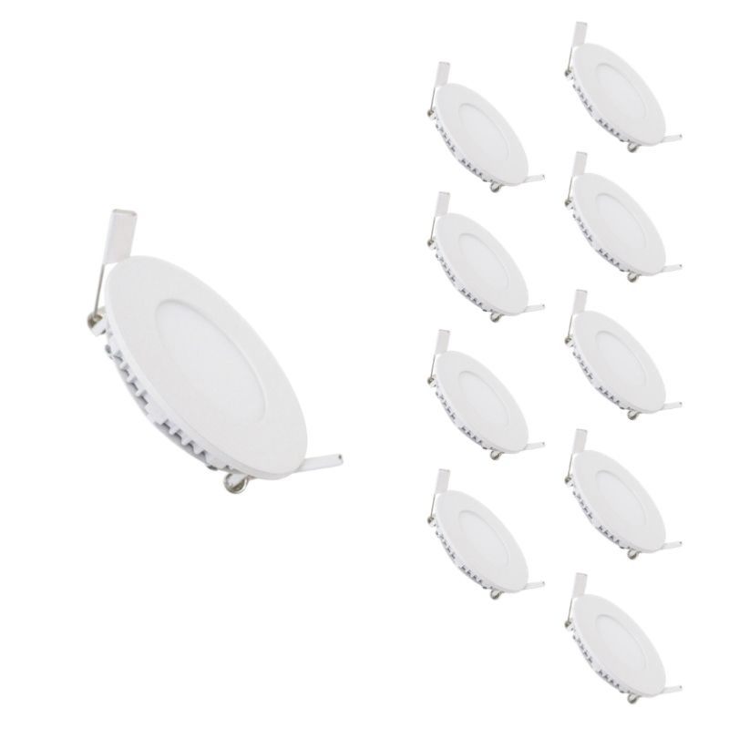 Spot LED Encastrable Rond BLANC 3W (Pack de 10)