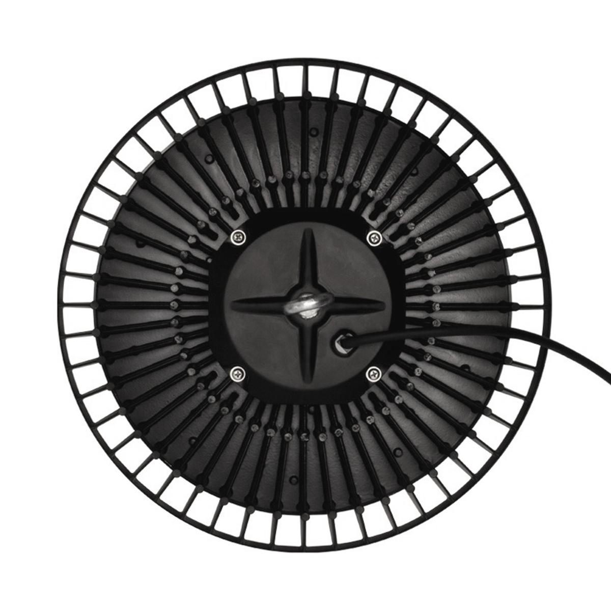 Cloche LED Industrielle UFO 200W 120° IP44 NOIR