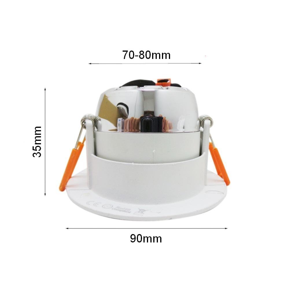 Spot Encastrable LED COB 5W 80° Rond