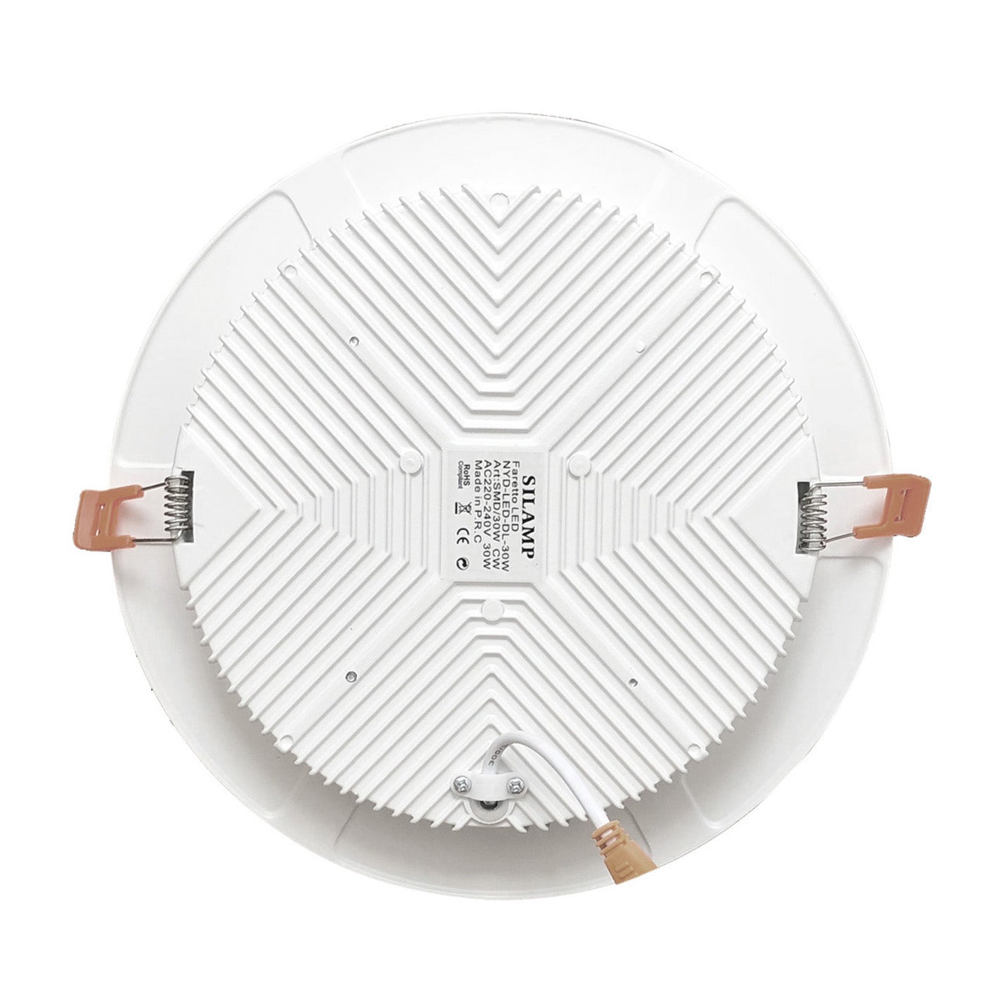 Spot LED Downlight Plat Rond 30W Blanc