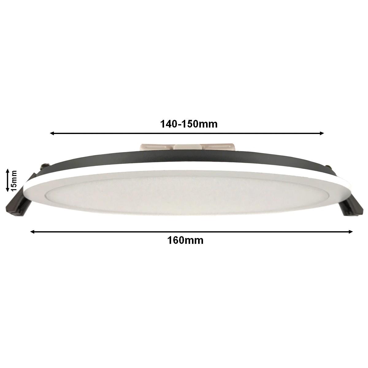 Spot LED Encastrable Rond BLANC 15W 120°