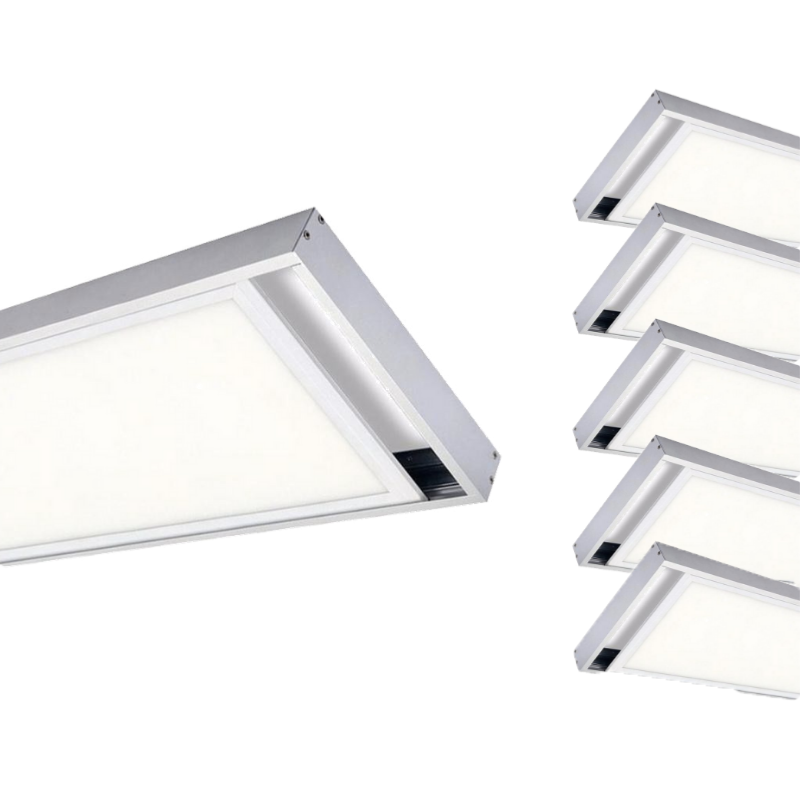 Kit En Saillie Pour Panneaux LED 120x60cm LEDKIA LIGHTING - Installation Facile Blanc