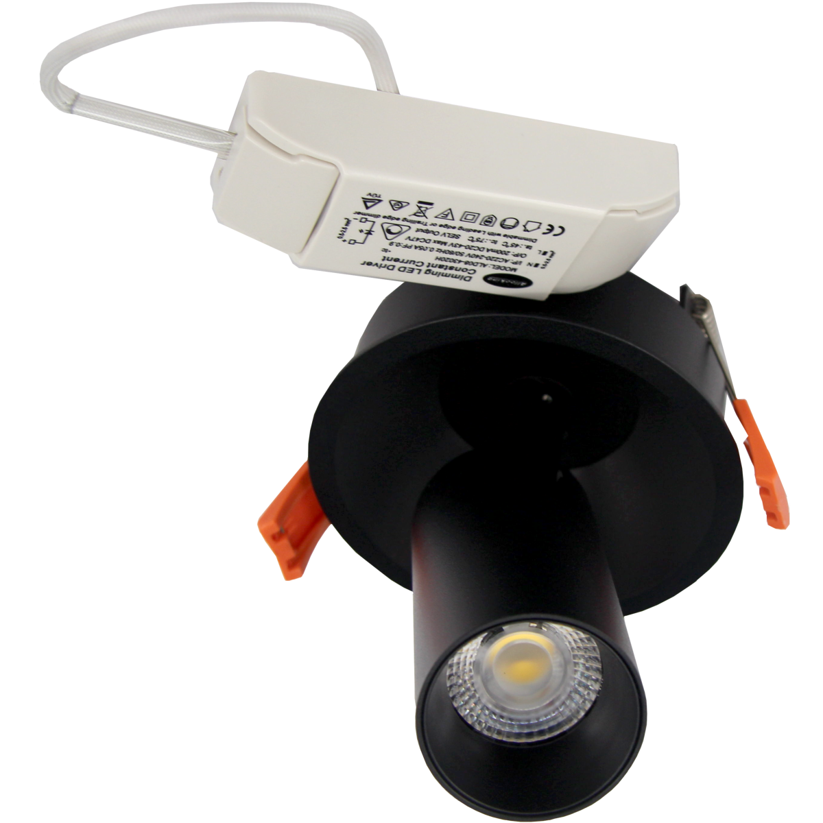 Spot LED Encastrable COB Dimmable 9W Noir